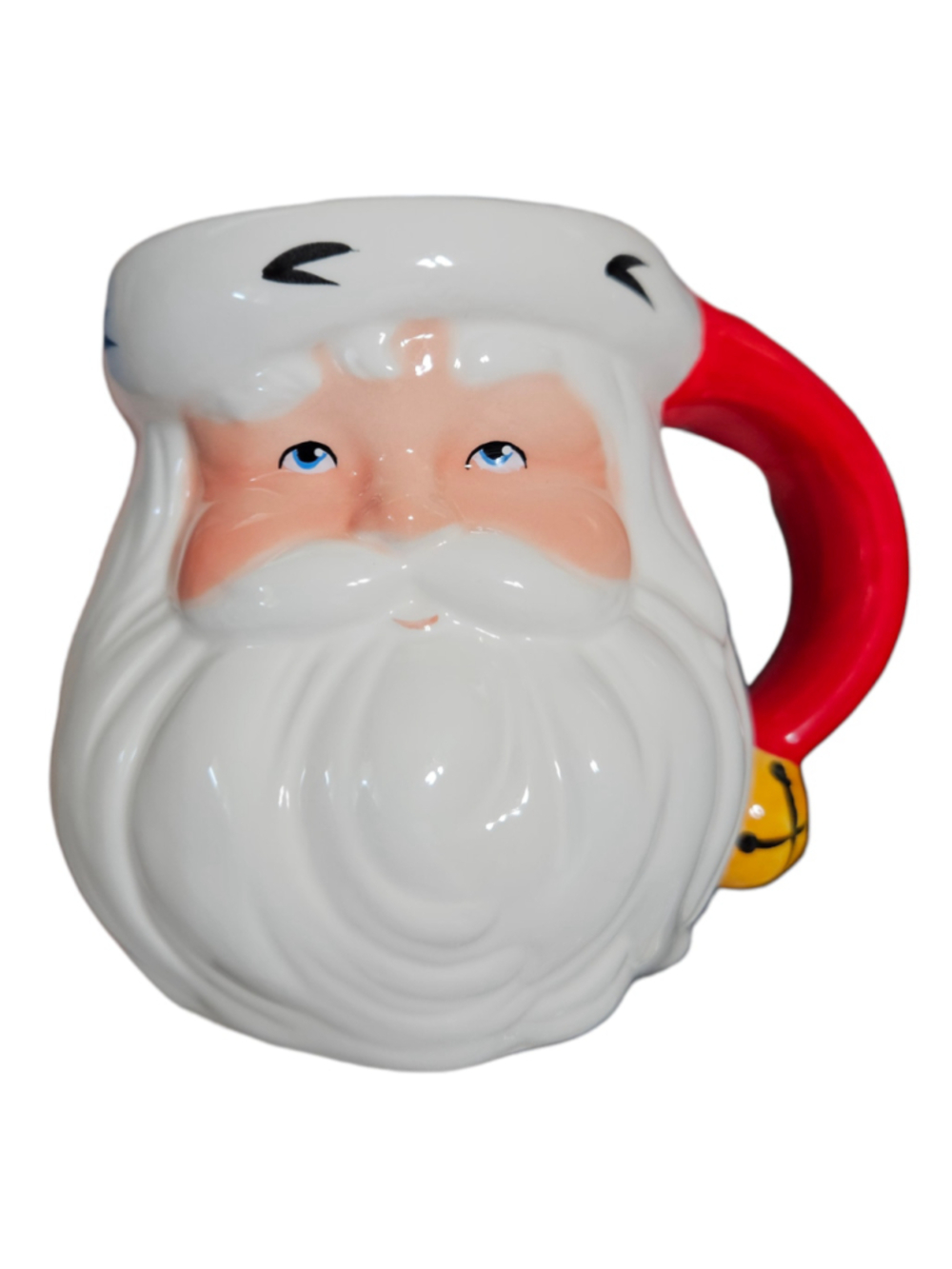 Vintage Santa Claus Ceramic Mug Christmas Holiday Character Cup Retro
